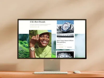 Luxury E-commerce Website Design design product design typography ui ux
