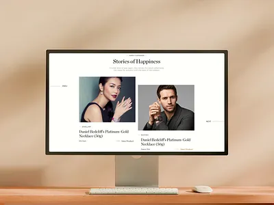 Luxury E-commerce Website Design design product design typography ui ux