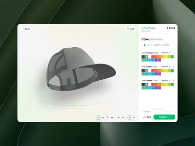 Product Customizer design product design typography ui ux