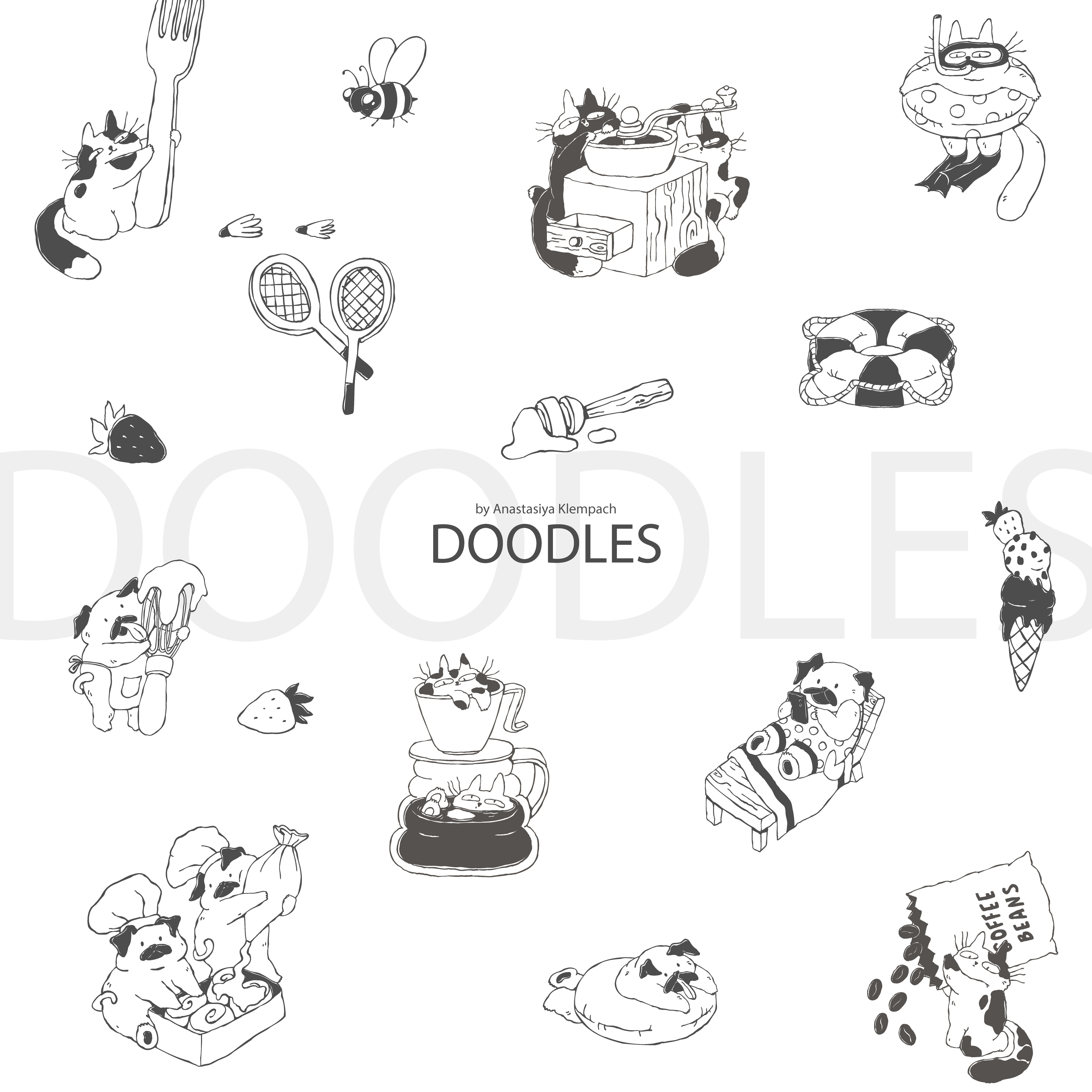 Example of Premium Custom Vector Doodle