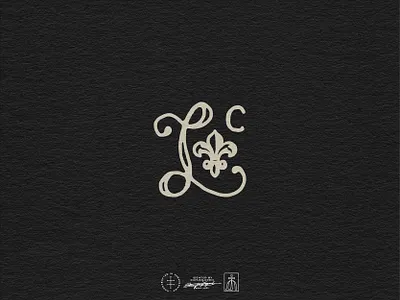 The Lilley Collective Monogram Logo brand design brand identity branding branding design fleur de lis hand drawn hand lettering identity design lettering logo logo design minimal monogram retro script type typographic typography vintage visual identity