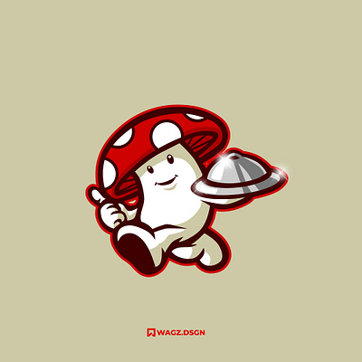 MUSHROOM CHEF chef design food food logo graphic design illustration logo mascot mascot logo mushroom vector