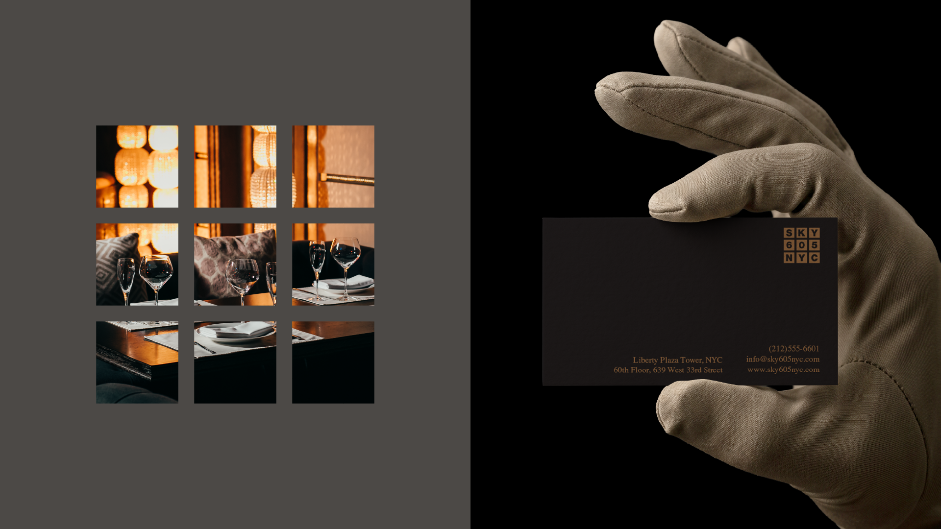 SKY605 / Elevated Restaurant Branding in NYC
