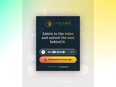 SoulGate Virtual Card Design audio card card design figma message ui soulgate ui ux virtual card