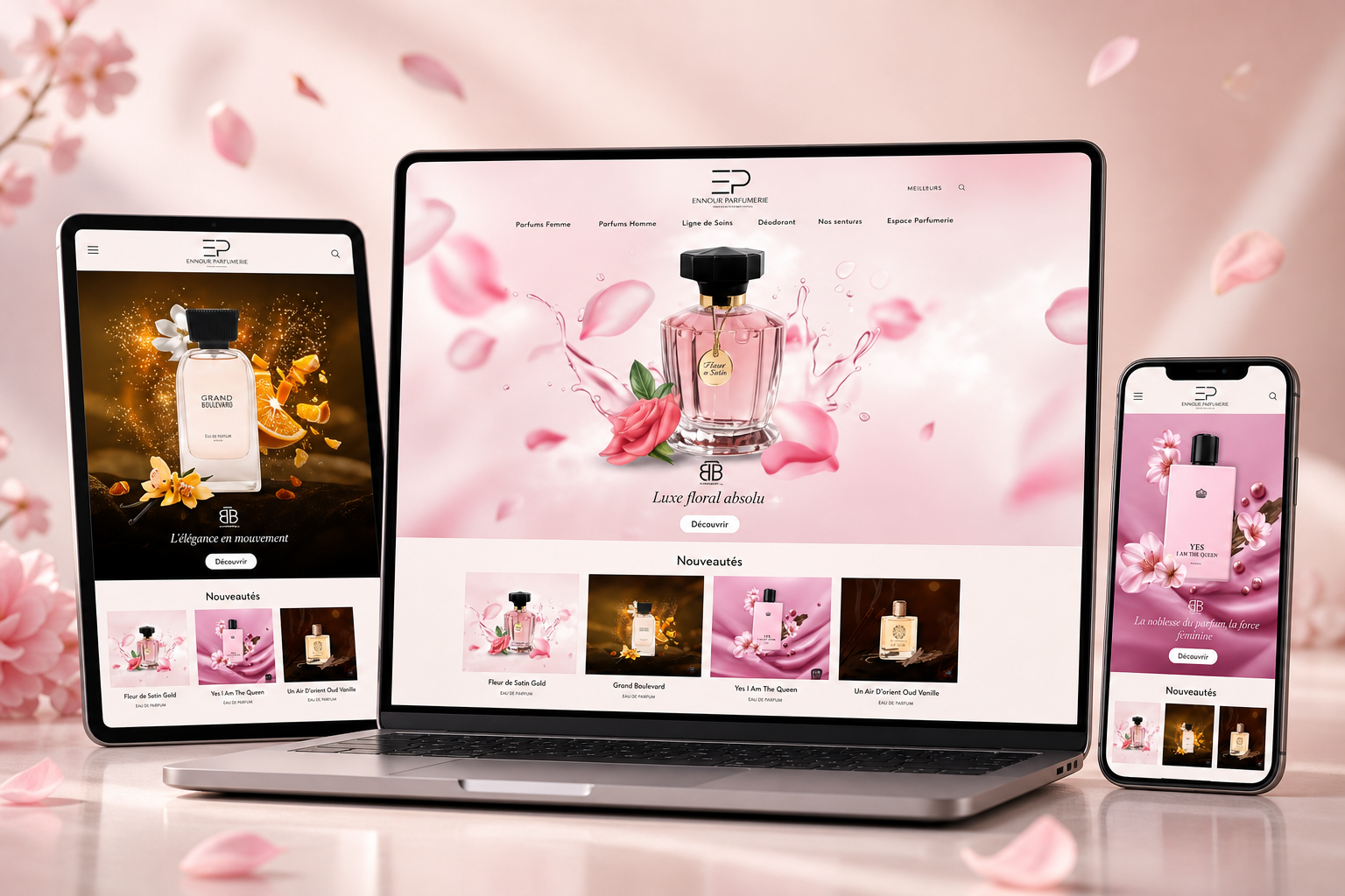 Luxury Perfume Website – UI Design & Mockup Presentation by Emna Ben ...