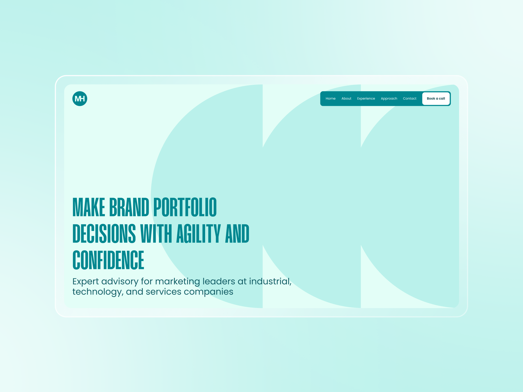 Minimal Consulting Landing Page — Modern Brand Strategy UI 3d animation branding graphic design logo motion graphics ui