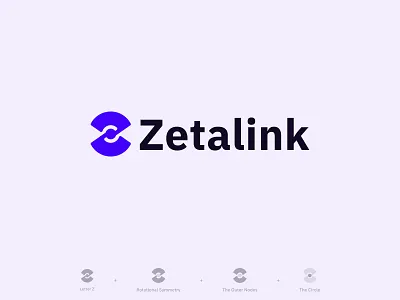 Zetalink Logo Design branding circle logo connection letter z link logo logo logo design tech logo visual identity z logo