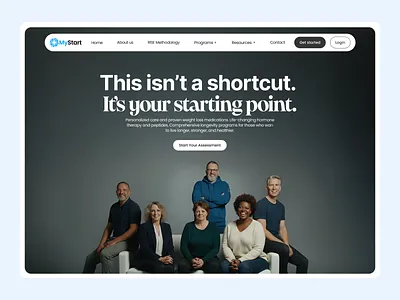 Mystart Health – Designing a Conversion Wellness Experience advertising care design empowerment figma health landing page ui user experience ux website welness woman