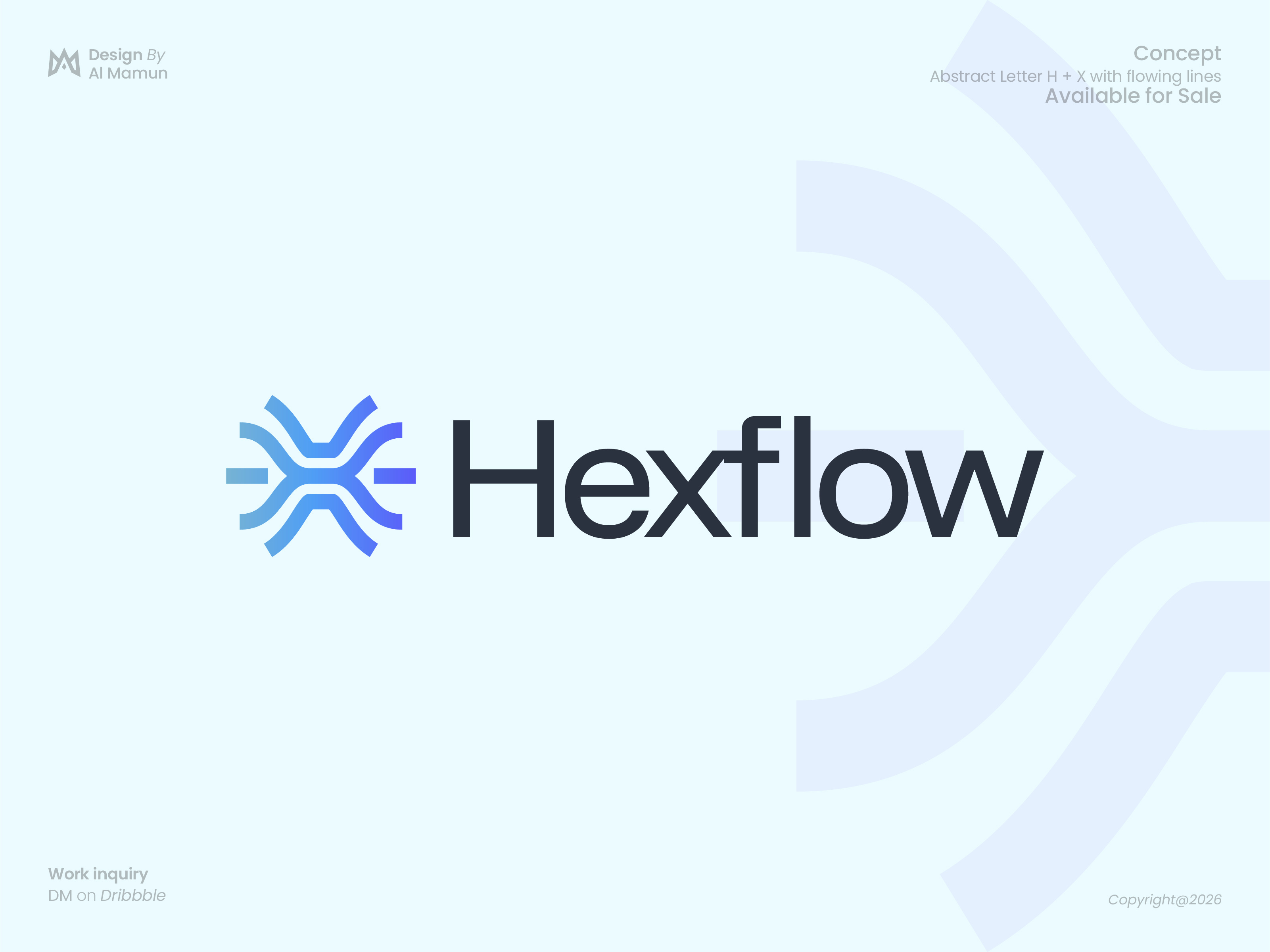Hexflow — HX Flow Tech Logo Design