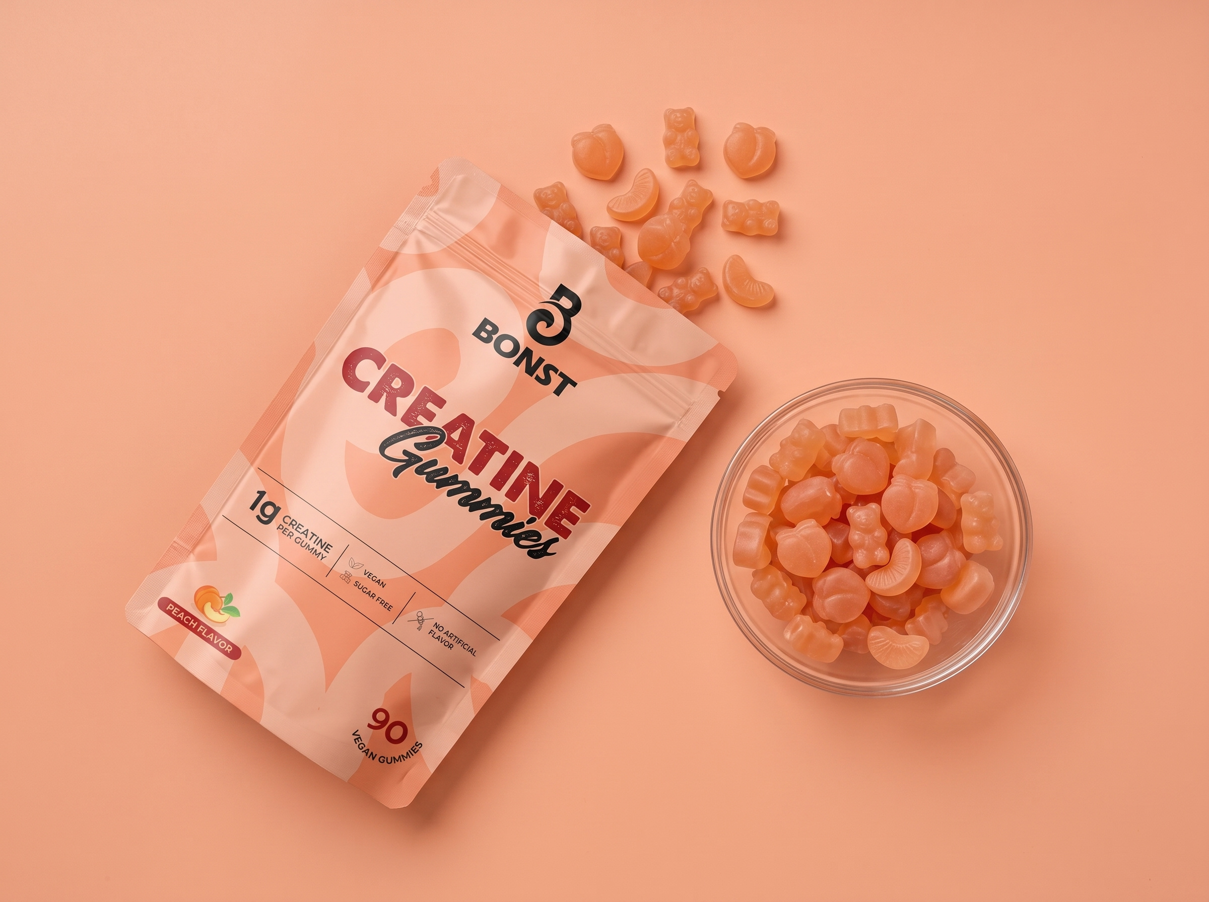 Creatine Gummies Packaging Design | Supplement Branding amazon fba brand identity branding clean design creatine gummies fitness branding food packaging graphic design health supplement label design minimal design modern packaging packaging design packaging inspiration pouch design premium packaging product packaging stand up pouch supplement packaging typography design