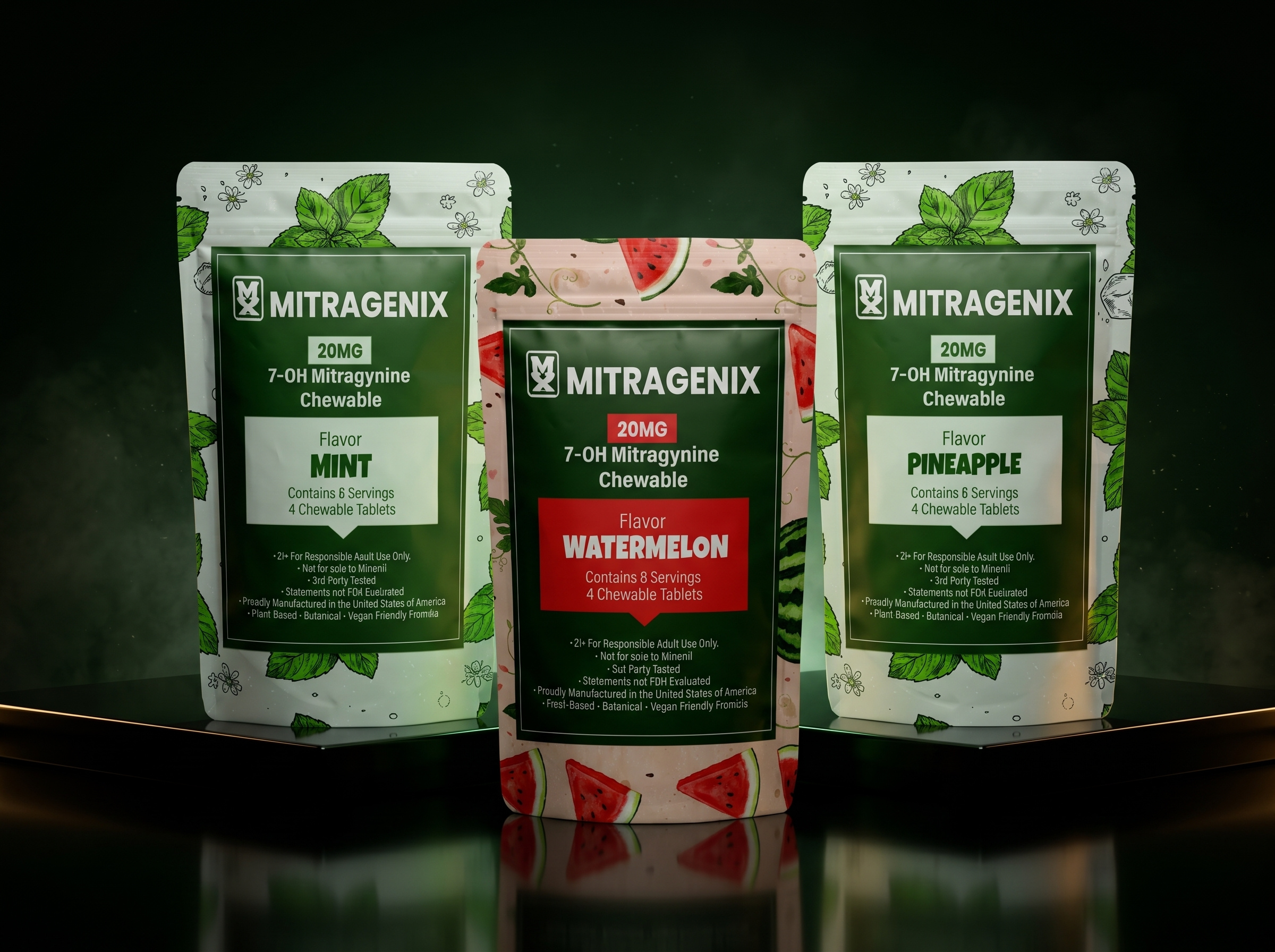 Mitragenix Supplement Packaging Design | Multi-Flavor Pouch amazon product brand identity branding system creative packaging flavor packaging fmcg design food packaging graphic design herbal supplement label design minimal branding mint pineapple watermelon modern branding packaging design packaging inspiration pouch packaging premium packaging product design stand up pouch supplement packaging
