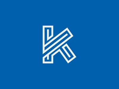 K monogram, letter logo - For Sale brand identity branding elegant logo geometric logo icon k k bold logo k logo letter k lettering logo design minimal minimalist monogram logo stroke k symbol tech logo typography logo