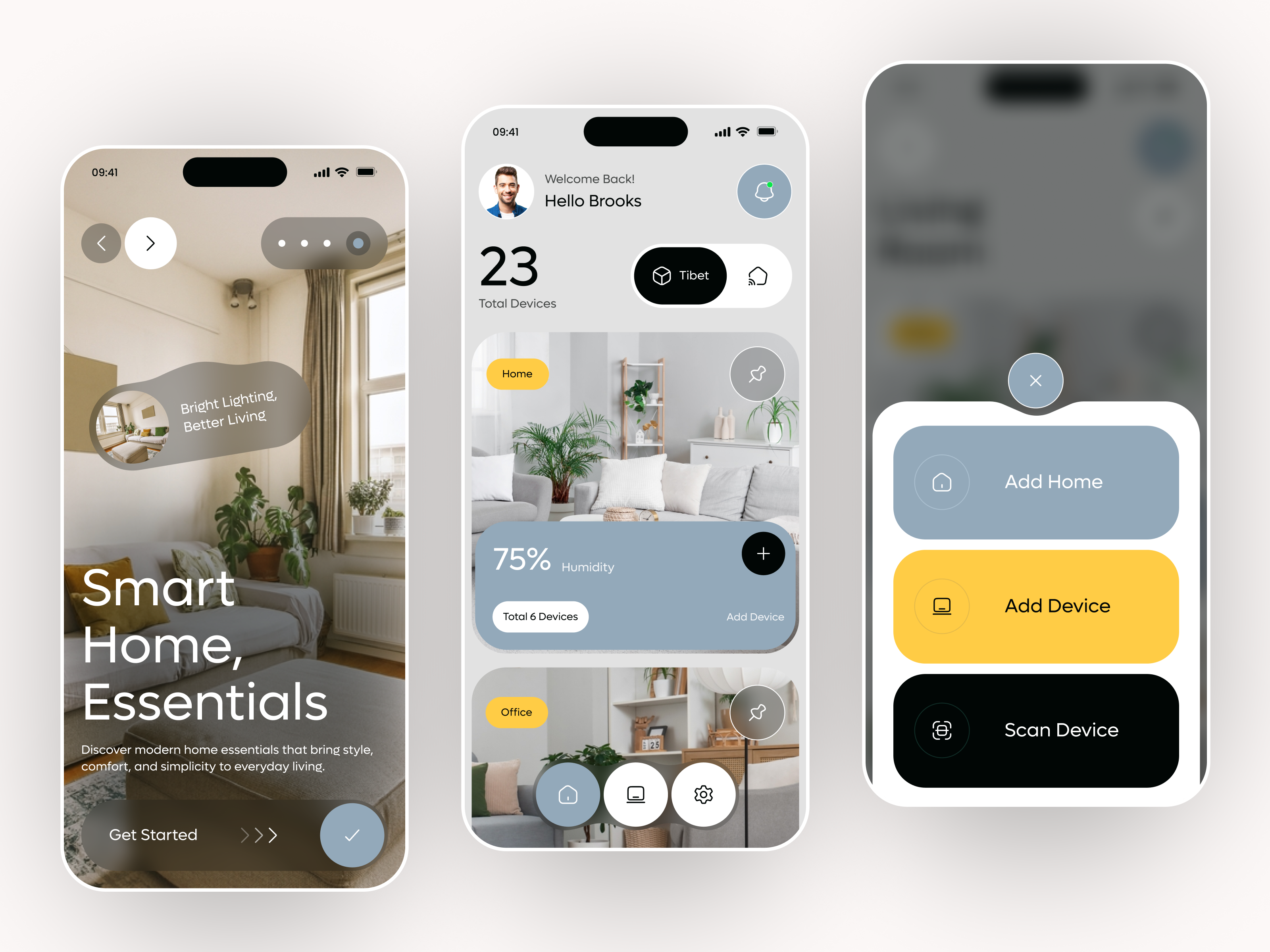 Smart Home Mobile App UI/UX Design | Modern Home Control App app design clean ui control panel dashboard ui figma home automation home security app ios design iot app minimal design mobile app design modern ui product product design saas app shasanko creations smart home smart living ui ux ux design