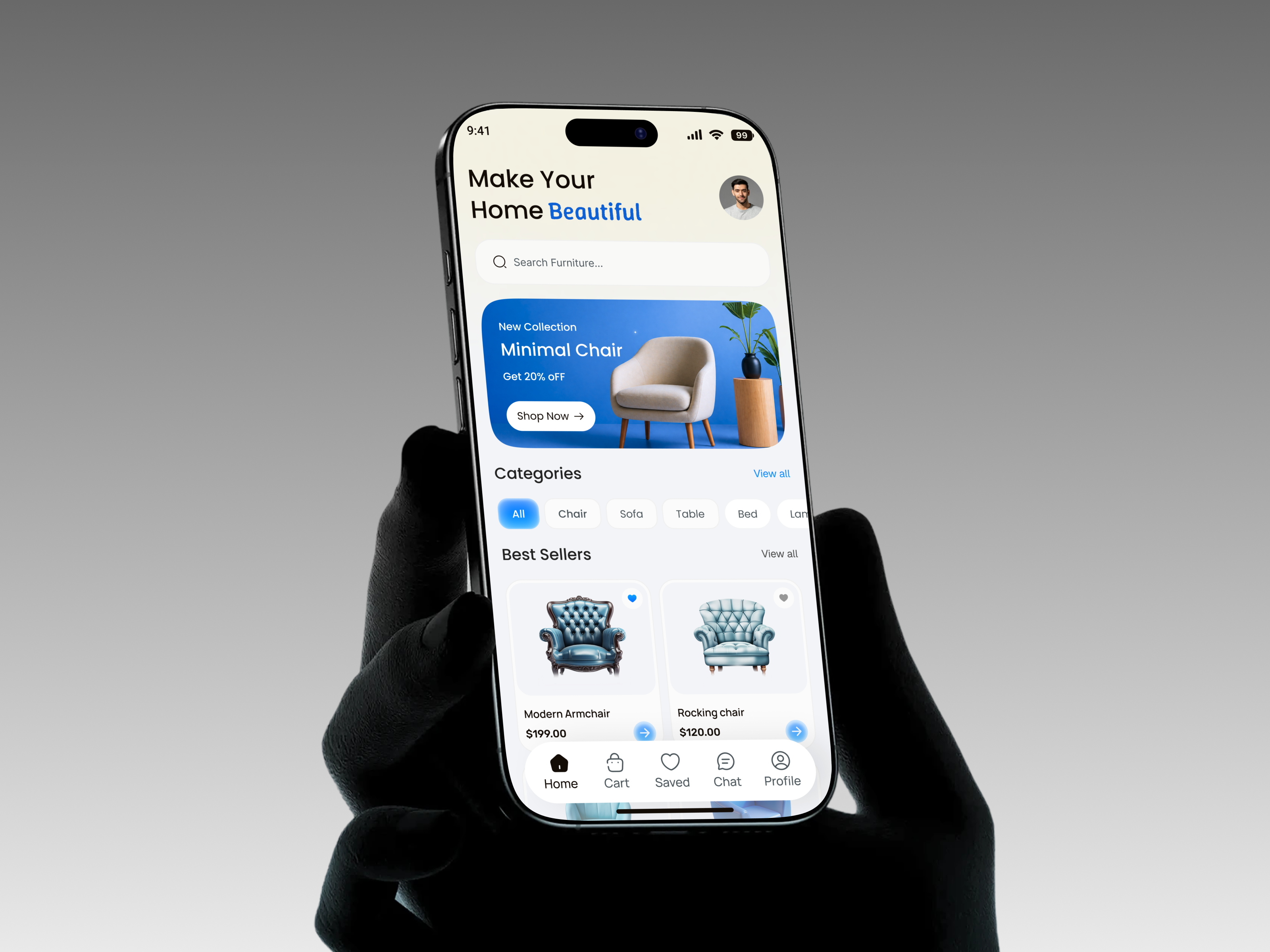 Furnix – Modern Furniture Shopping App UI
