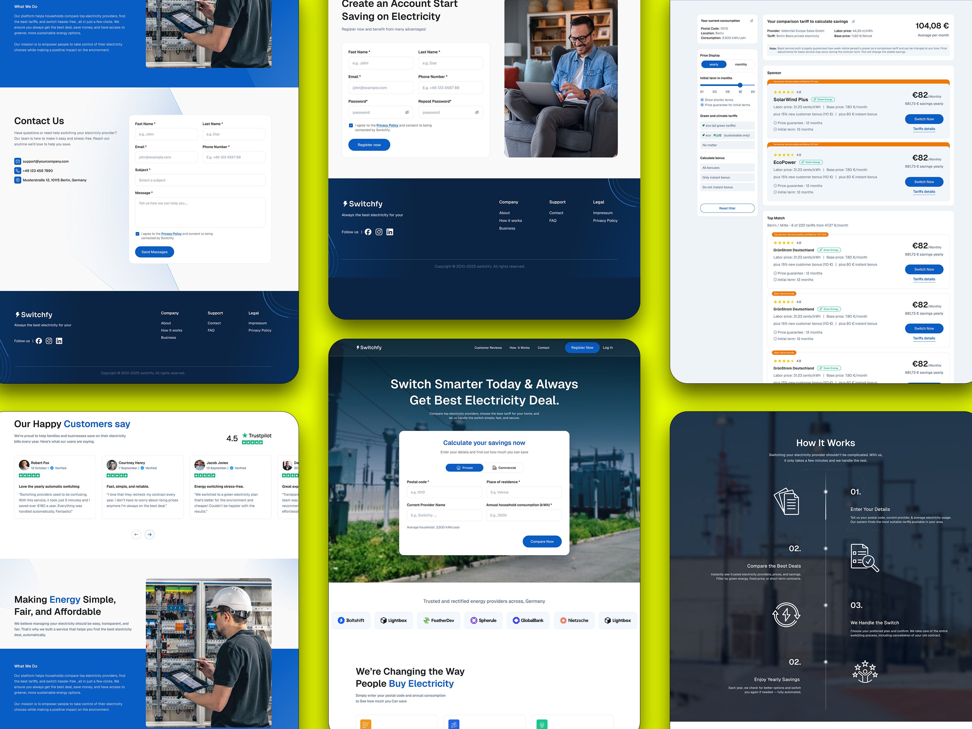Example of Landing Page Design One Page