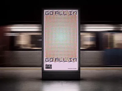 Go All In – Fight for Kindness – Animated Poster – animated poster animation branding contemporary poster custom typography experimental typography fight for kindness graphic design grid based heart hypnotic kinetic type motion graphics pattern pattern design poster design type poster typography typography design visual identity