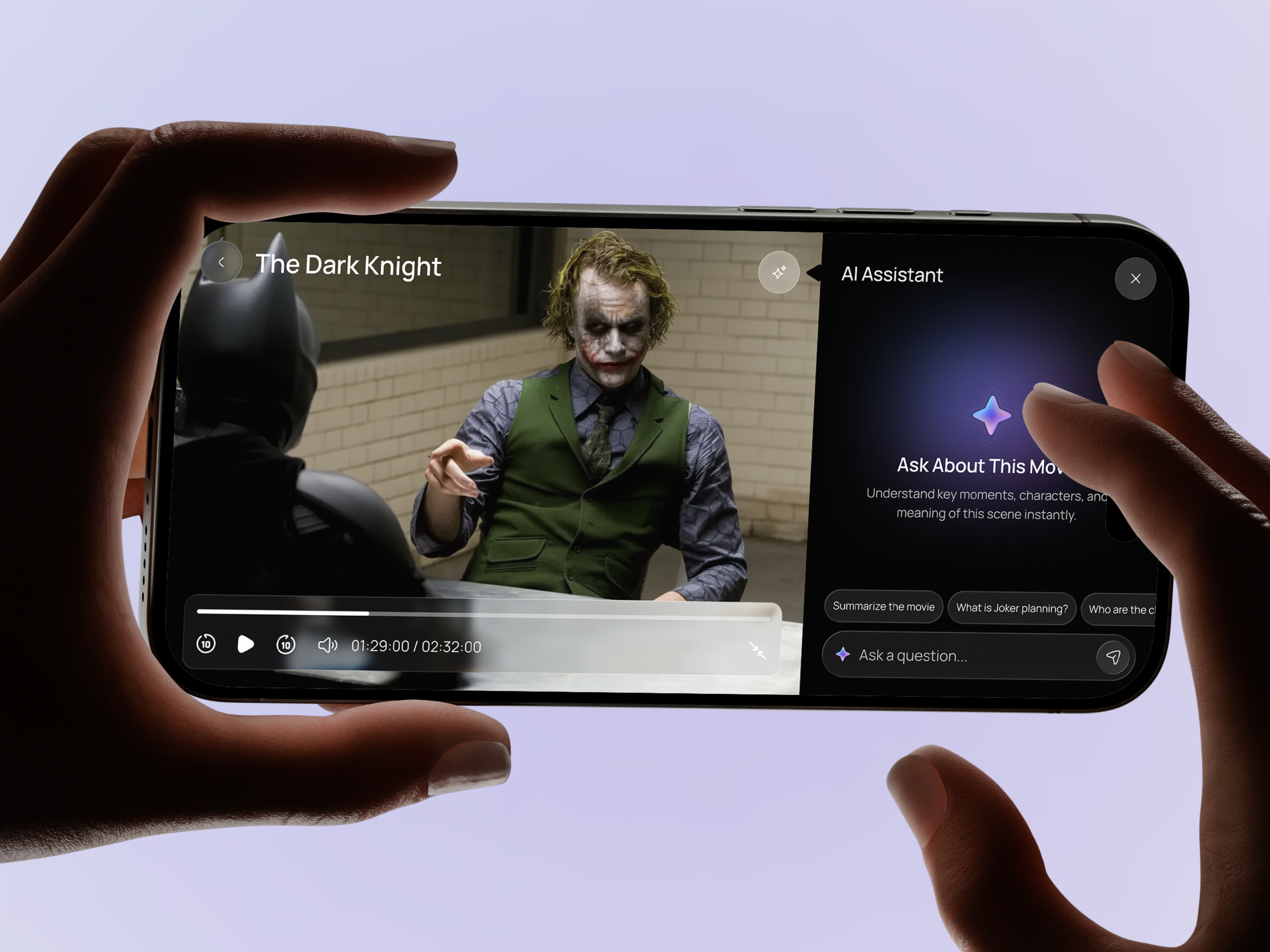 AI Video Streaming Assistant App | Real-Time Insights & Chat UI