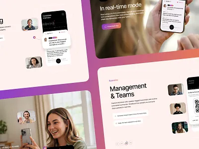 AI Meeting Assistant Design ai app ai assistant ai product collaboration tool interface design meeting app meeting notes mobile app design modern ui product design productivity app remote work saas design startup design transcription app ui design ui ux design ux design voice ai web app design