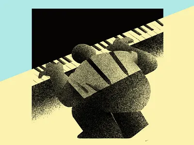 Musician #3 animation character jazz music musician piano