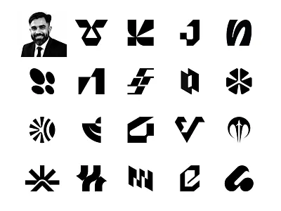 Modern Logo Archive - Geometric Marks brand identity branding geometric logo iconic logo logo archive logo design logo mark logofolio modern logo saas logo timeless logo