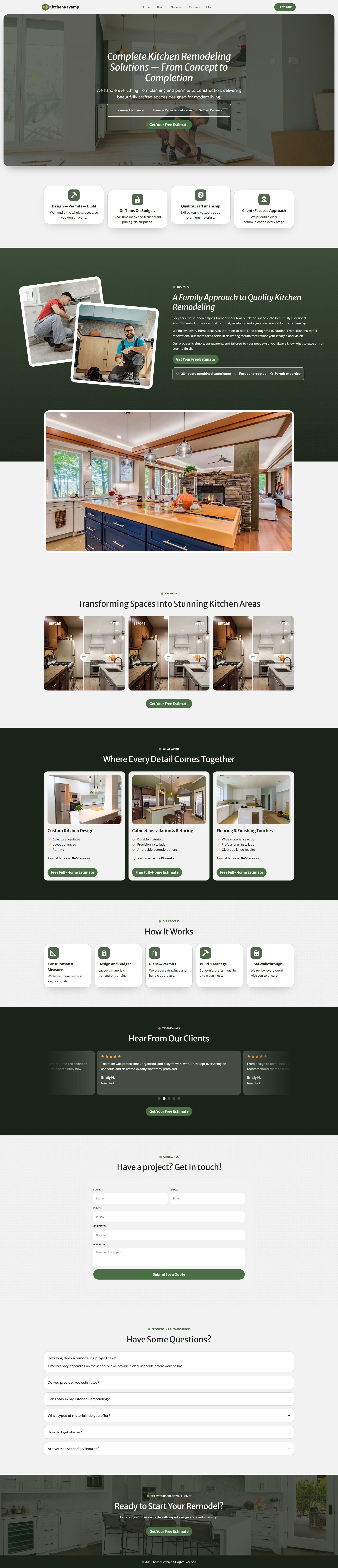 KitchenRevamp – Kitchen Remodeling Landing Page kitchen and bath kitchen cabinet kitchendesign designs modular kitchen themes