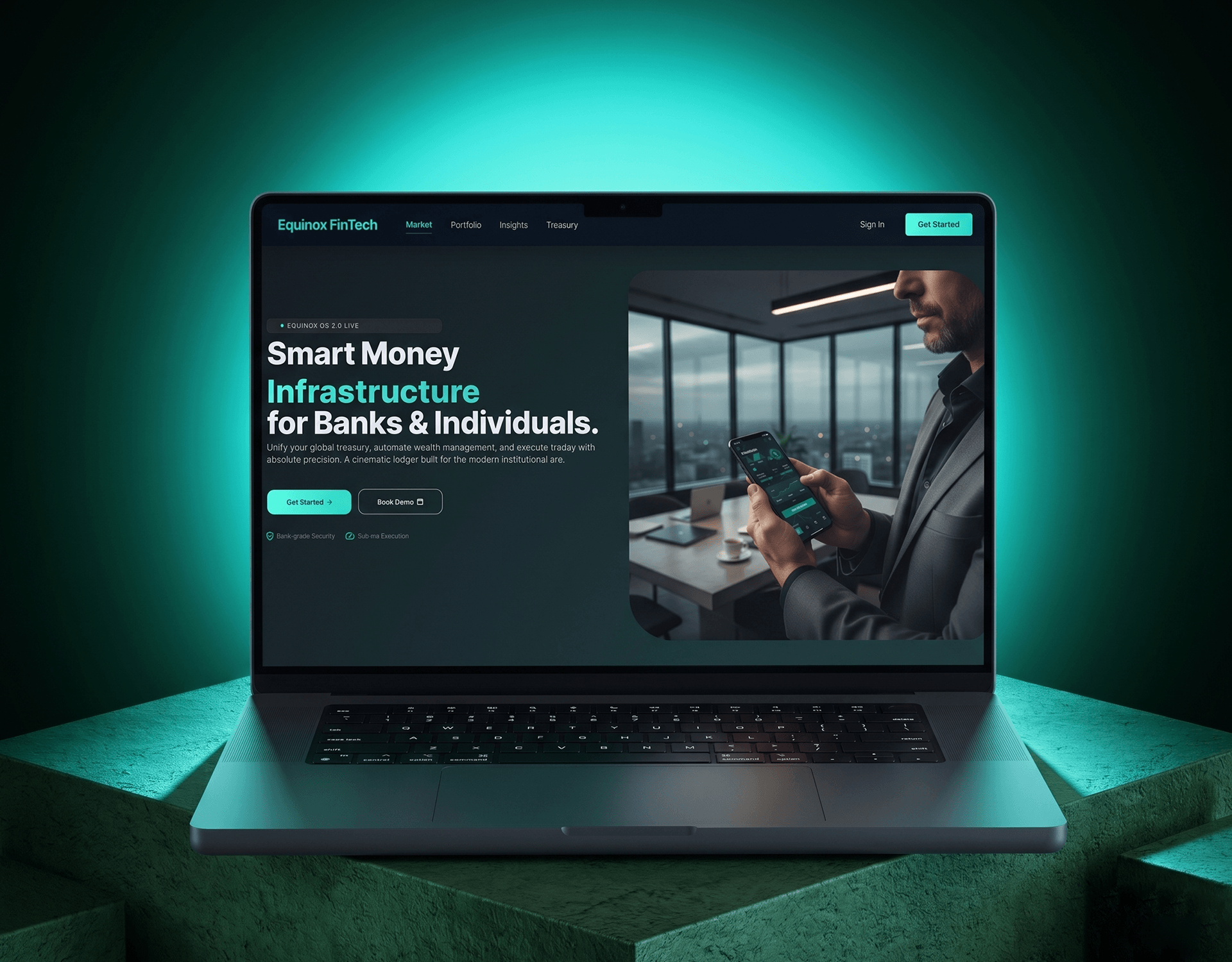 Equinox: FinTech Landing Page UI