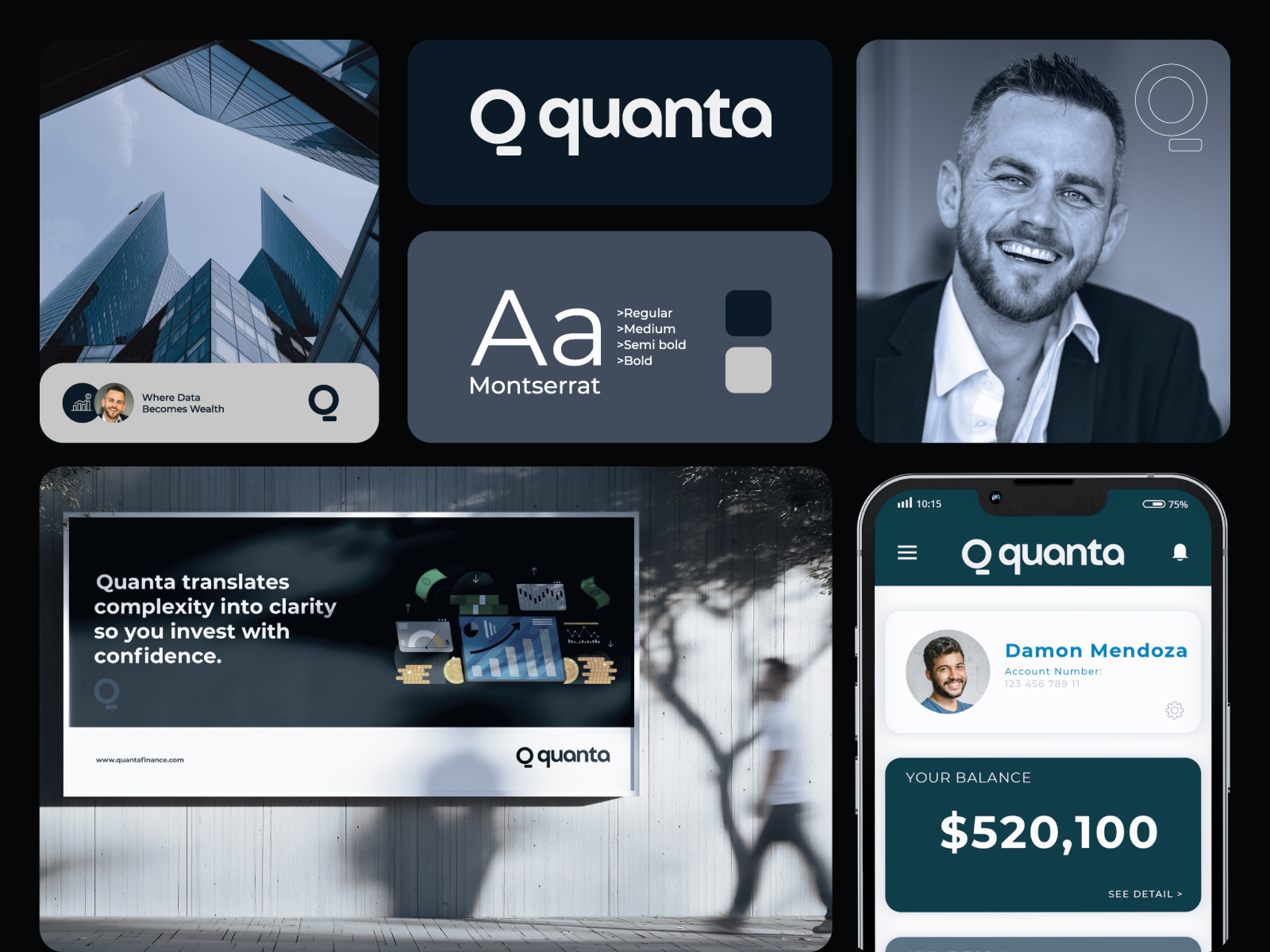 Example of Quanta - Brand identity