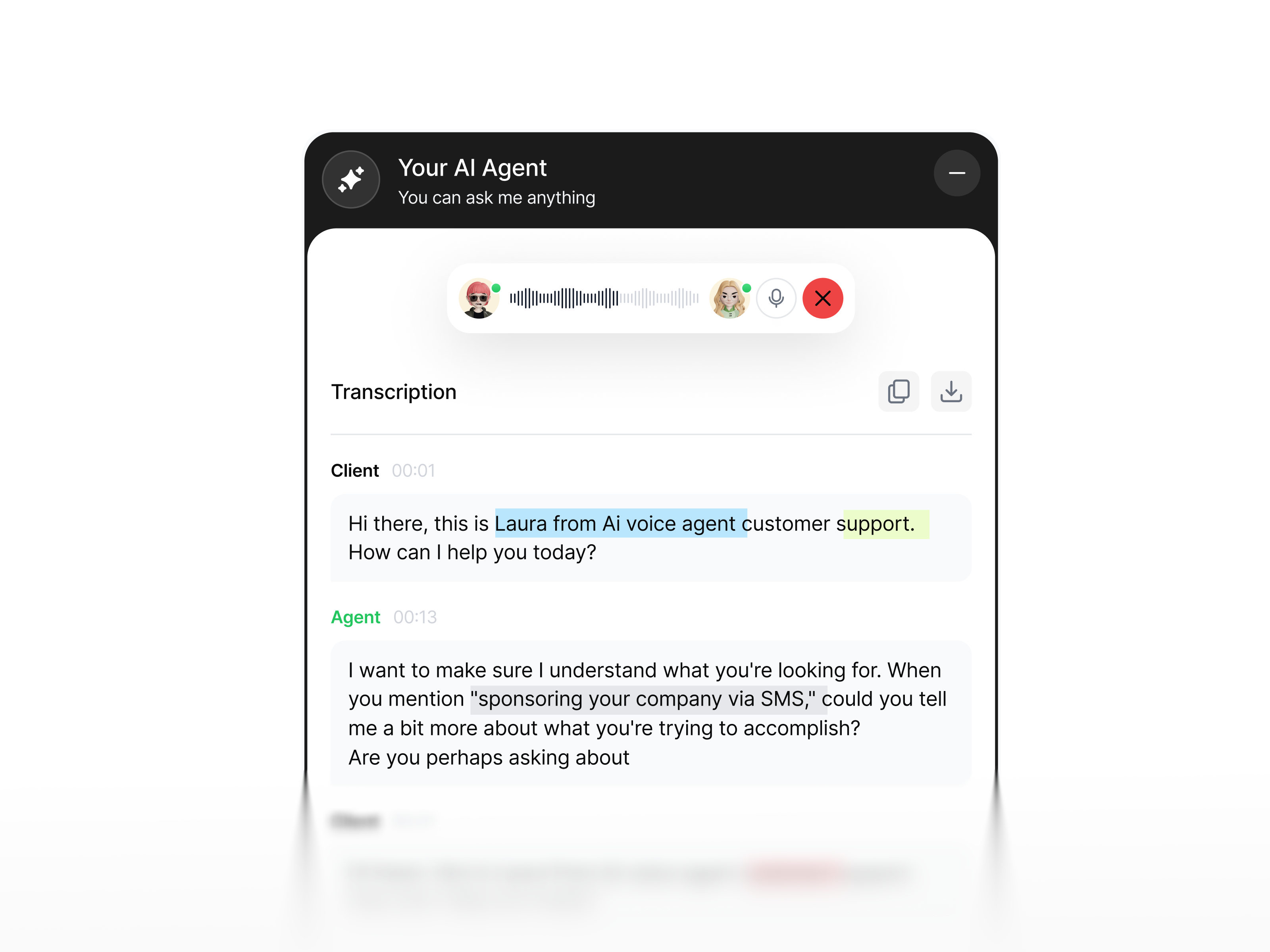 Ai chat Bot - Widget ai agent ai bot ai chat ai chat bot ai chatbot dashboard ai dashboard ai help bot ai website widget ai widget product design ui voice ai