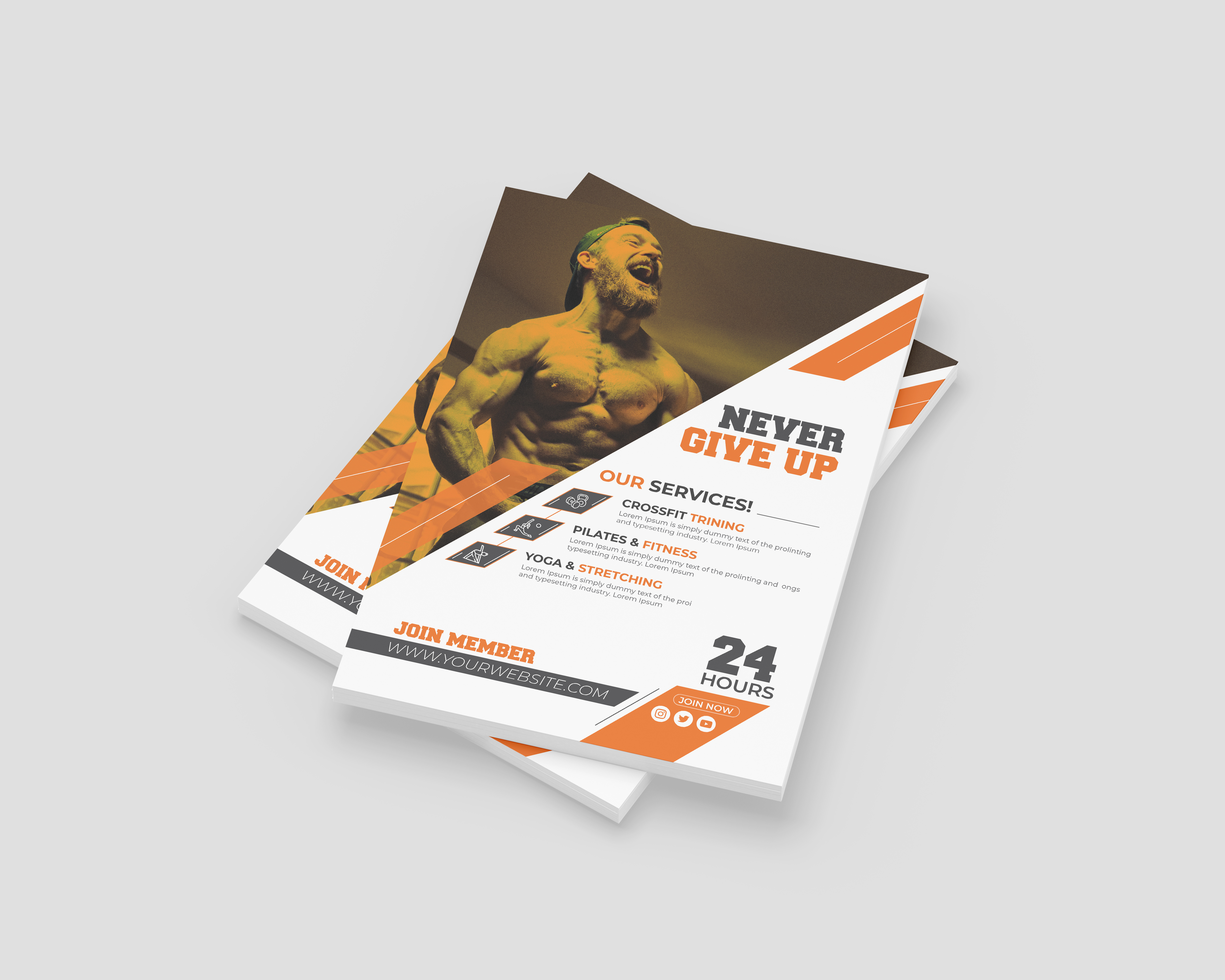 Gym fitness flyer design body building fitness fitness flyer fitness trainer flyer flyer design graphic design gym gym flyer gymnasium health flyer leaflet pamphlet poster design print design social media design sports flyer workout workout flyer yoga