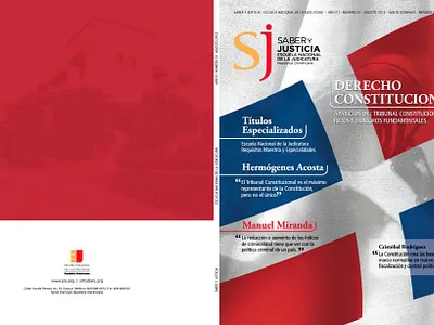 Escuela Nacional de la Judicatura editorial design graphic design