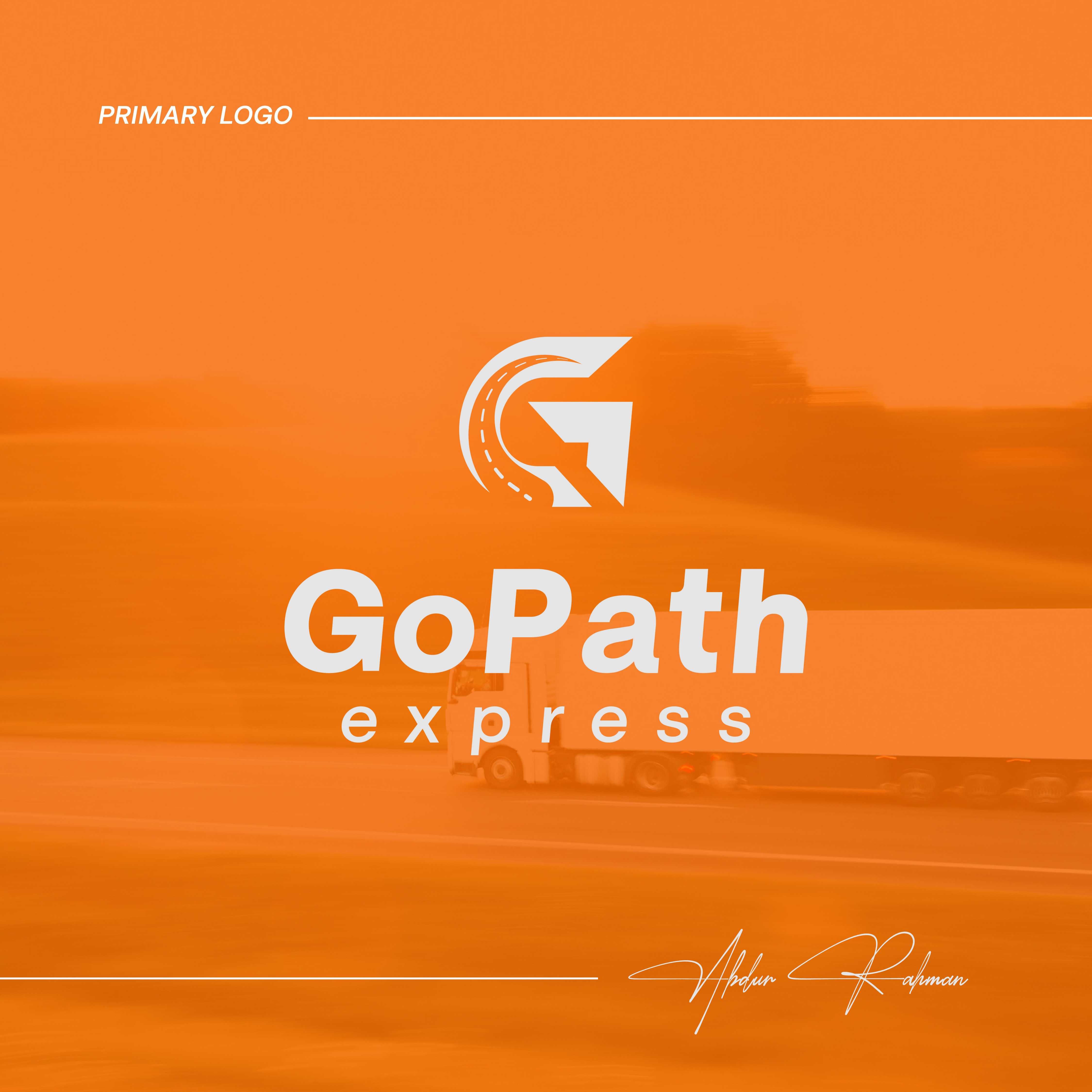 Logistic Company Brand Logo Design "GoPath Express" brand identity branding graphic design graphic designer logistic logo logo logo design