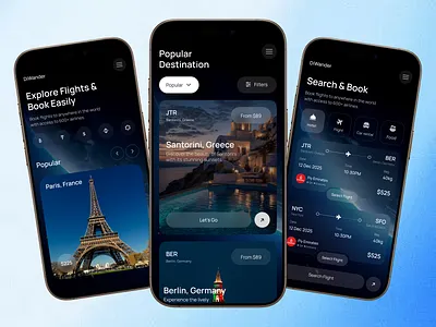 Smart Travel & Flight Booking App adventure ai powered travel app airline ticket booking booking app booking engine flight booking flight tracker mobile app mobile app design planner app smart flight booking ticket booking tour planner app travel agency app travel app travel companion travelappui trip planner trip planning web