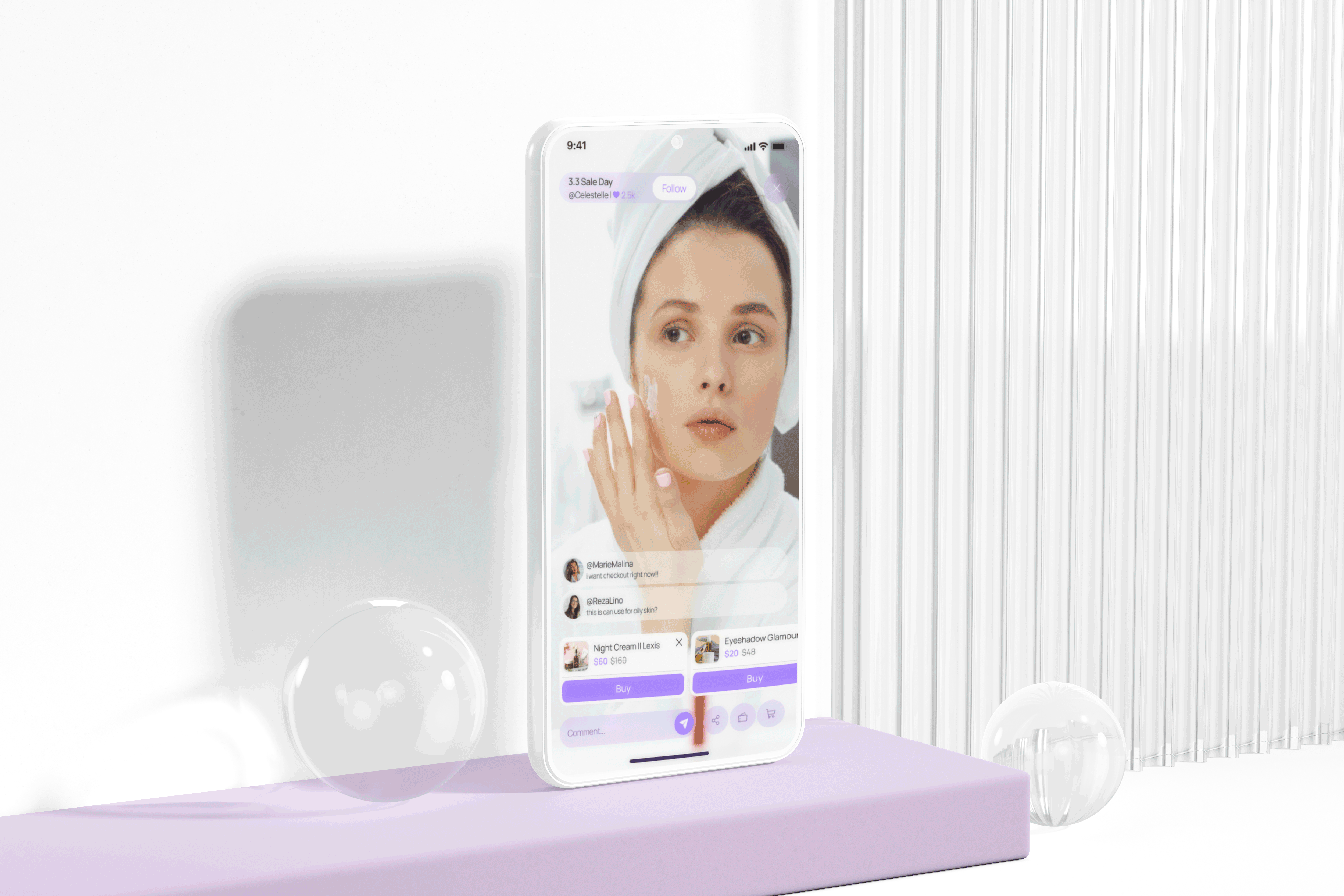 Live stream mobile app UI/UX design app design live shopping app design live stream app design mobile app design samero