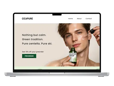 Cicapure - Landing Page graphic design ui
