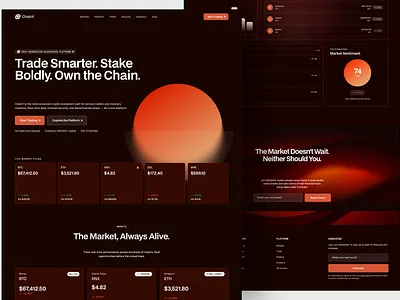 ChainX | Advanced Crypto Trading Experience branding ui