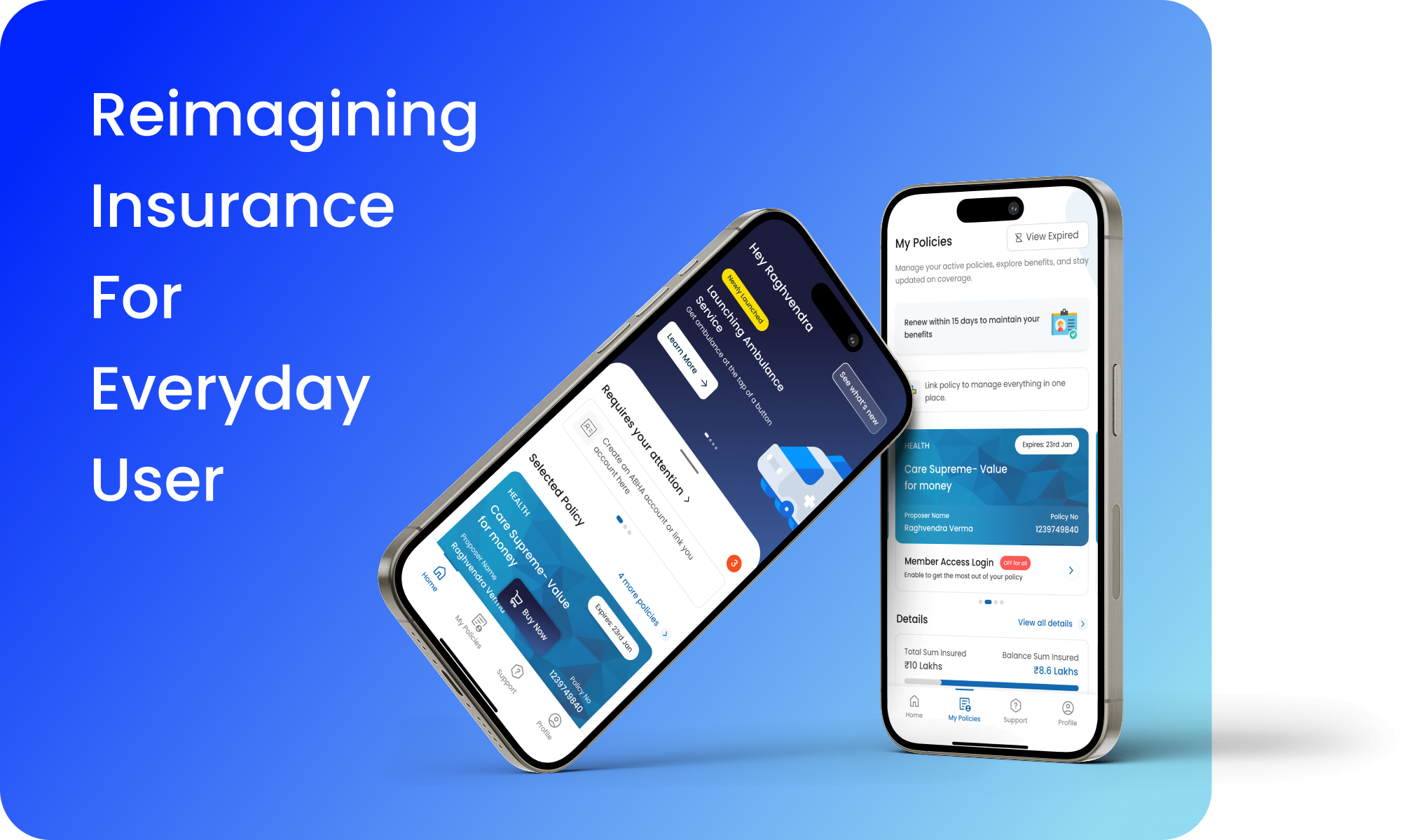 Reimagining Insurance For Everyday User appdesign case studyidea casestudy cleanui deepanshibirla designsystem figma fintech healthcare insurance insurtech medicalapp mobileapp ui uiux uxaudit