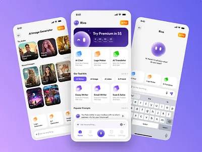 Chat Bot ai app ai assistant ai chatbot ai workspace app design artificial intelligence chatbot app dashboard ui figma design generative ai minimal ui mobile app design mobile ui modern ui productivity app saas design smart tools ui design user experience user interface