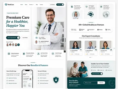 Healthcare & Doctor Consultation Landing Page