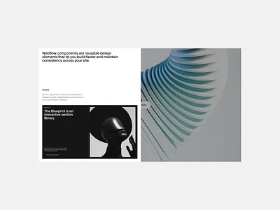 The Blueprint - Modal 03 component library graphic design modal section ui web design webflow