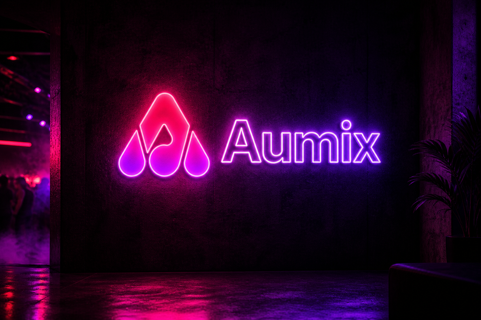 Example of Aumix Music App Logo & Brand Identity .