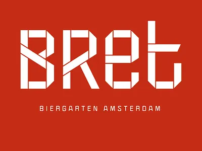 Bret Biergarten Amsterdam amsterdam branding design graphic design logo subalpin