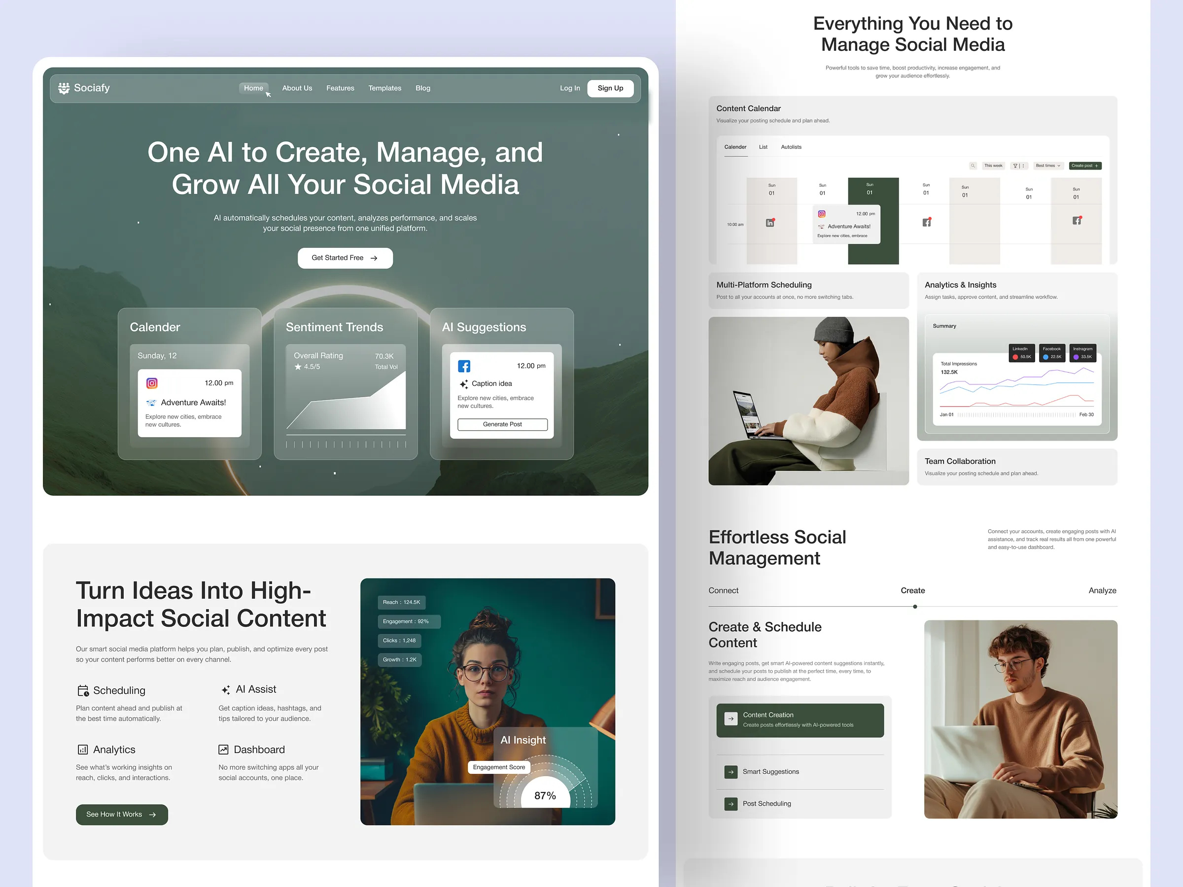 Example of Saas Website