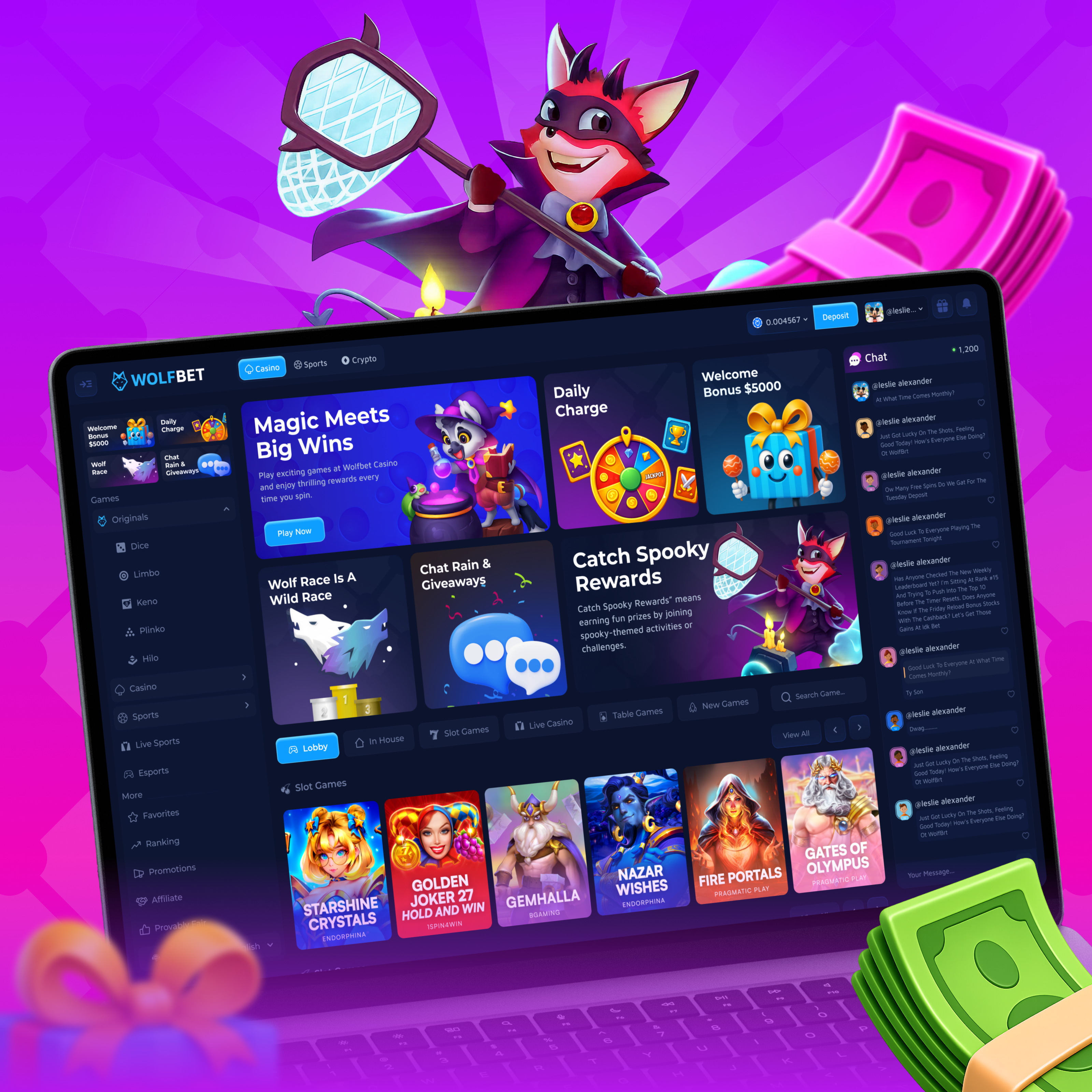Casino WolfBet Website Design battles betting csgo cases casino casino cases casino slots counter strike cs go case opening csgo csgo cases csgo casino csgo design csgo open cases gambling game interface game ui gaming skins upgrade web