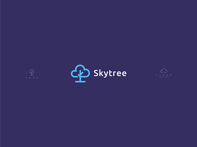 Skytree branddesign brandidentity branding business card design cloud cloudlogo cloudtree design designfreke forestlogo illustration logo naturelogo sky skylogo skytree tree treelogo vector