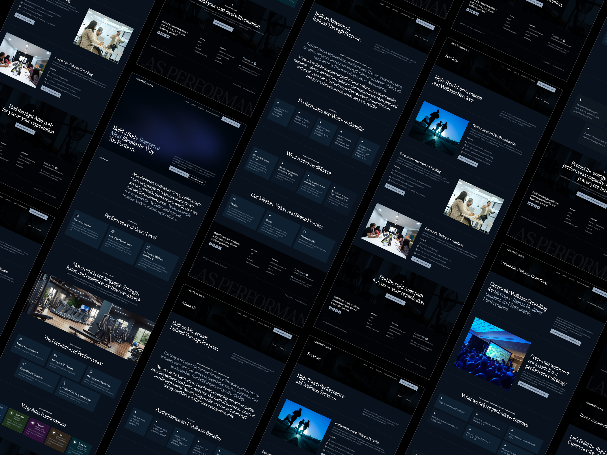 Atlas Performance | Wellness Website UI/UX Case Study