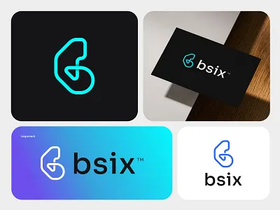 Modern b + 6 Lettermark Logo for Tech & SaaS Brand b logo b6 logo brandidentity branding creative logo fintech logo icon design lettermark logo logodesign logomark logotype minimalist logo modern logo network logo saas logo startup branding tech logo vector logo visual identity