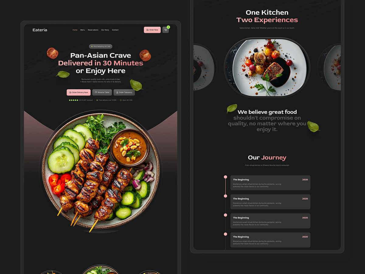 Eateria Restaurant Website - Full Project Overview