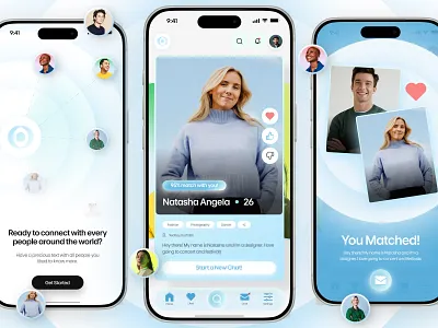 ECHOO - AI Dating Matchmaking Android & iOS App UI/UX Design ai matchmaking ux android app ui clean dating app android design dating app design dating app ios design dating app ui dsign elegant graphic design ios app ui matchmaking app ui minimalist mobile app mobile app design mobile dating app modern modern design product design saas app design