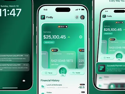 Fintlly - Multi-currency Fintech Mobile IOS App UI/UX Design awd elegant fintech app design fintech app ui fintech dashboard ui fintech mobile app design fintech saas design fintech saas ui fintech startup app fintech uiux minimalist mobile app mobile app ui design modern modern app design modern app ui modern design payment app ui product design startup app