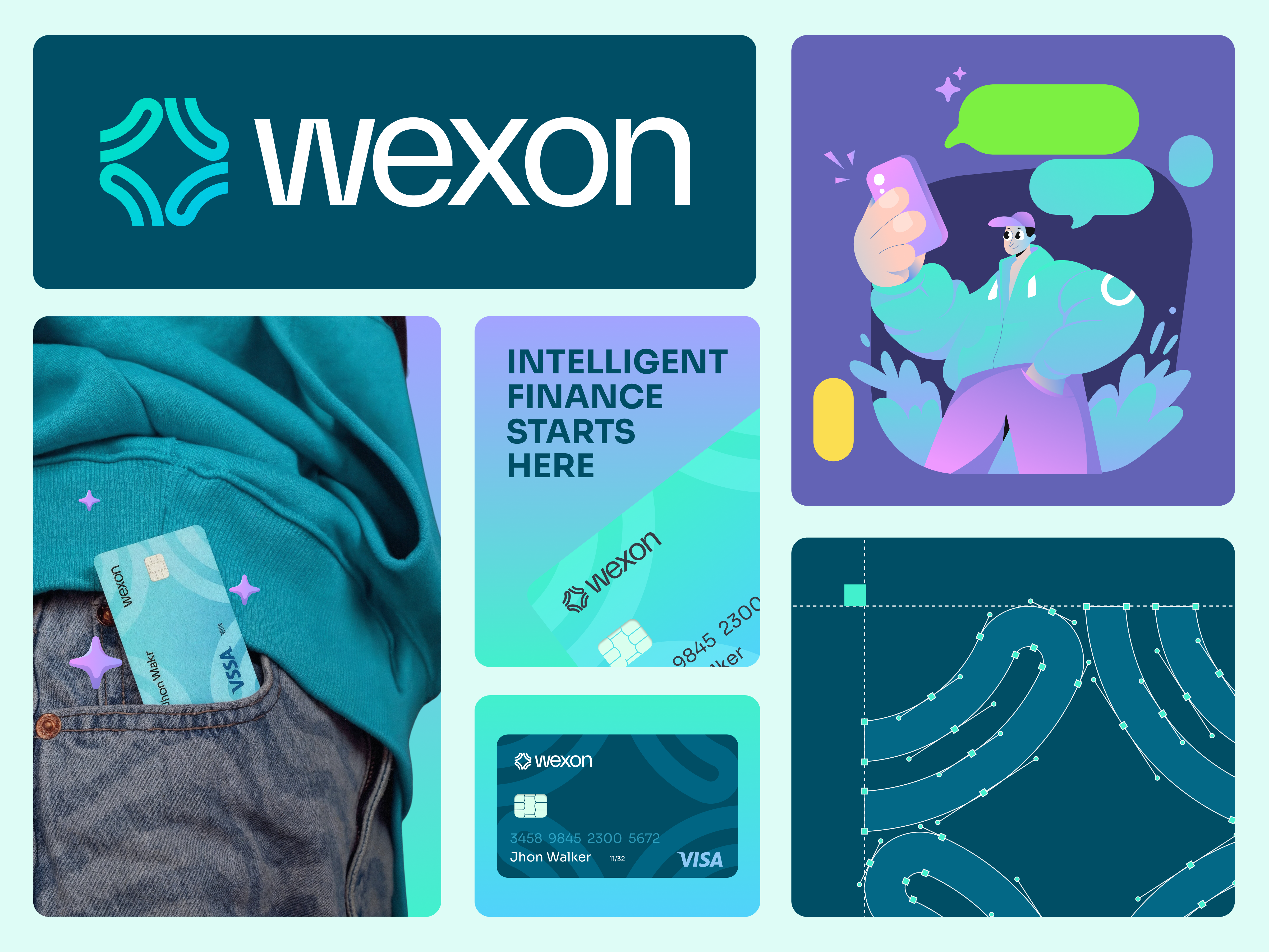 Wexon - AI Powered Fintech Branding Design